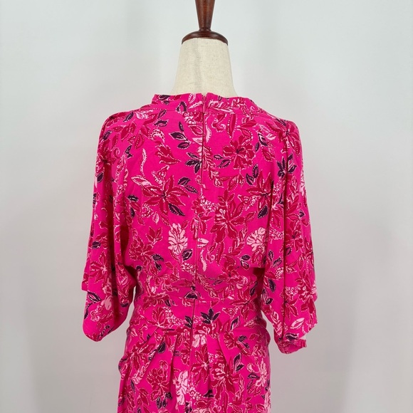 Lilly Pulitzer Wisteria Elbow Sleeve V-Neck Pink Mini Dress Size 10 - Picture 4 of 12